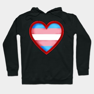 Trans Pride Heart Hoodie
